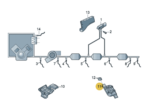 OEM NOX LAMBDASONDE 3.0 TDI AUDI Q7 Q8 VW TOUAREG 4M0907807BC - 4