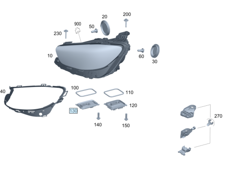 NEUE ORIGINAL MODUL LED STEUERGERÄT MERCEDES GLC CLA W118 W177 GLE W167 W213 W247 W290 GT A2139002834 - 3