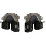 2X NEU OE AUSPUFFBLENDEN AUSPUFF MERCEDES A A45S AMG W177 GT53 W290 GLA CLA GLE53 W167 GT 53 A0004901500 A0004901600 - 4