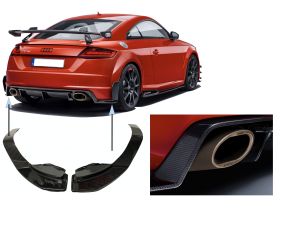 2X NEUE ORIGINAL CARBON SPOILERABDECKUNGEN SPOILERKAPPEN AUDI TT SPORT 8S0088541 8S0088542