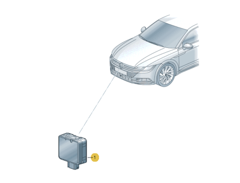 NEUER OE RADAR ACC DISTRONIC DISTANCE SENSOR VW GOLF VII, E-GOLF, ARTEON, ATLAS, JETTA AUDI E-TRON GT SKODA OCTAVIA 3QF907561D - 4