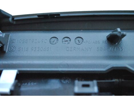 NEU OE RAHMEN HINTERE TUNNELABDECKUNG + LÜFTUNGSGITTER + KNÖPFE SITZHEIZUNG BMW 5 G30 G31 9330681 - 6