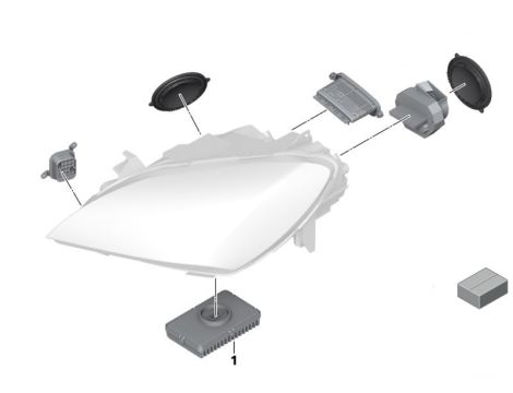 NEUE OE LED MODUL STEUERGERÄT ZKW BMW 6 F06 F12 F13 X5 X6 7116114399 , 7268672 - 4