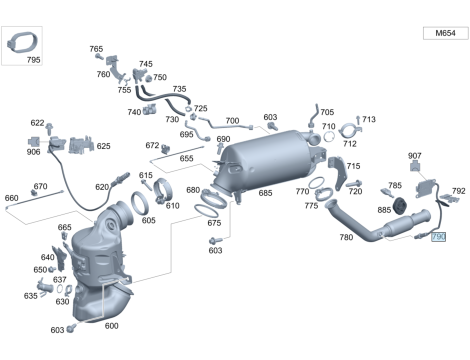 NEUE OE LAMBDASONDE NOX SONDE MERCEDES W205 CLS A W177 GLE CLA W118 A118 V-KLASSE W447 SPRINTER W910 A0009053109 - 3