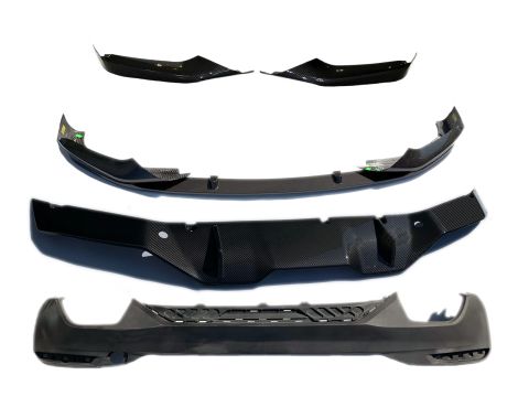 NEU OE CARBON KOMPLETT STOSSSTANGENABDECKUNG + HECKDIFFUSOR + FRONTSPOILER BMW 5 G30 51112414135