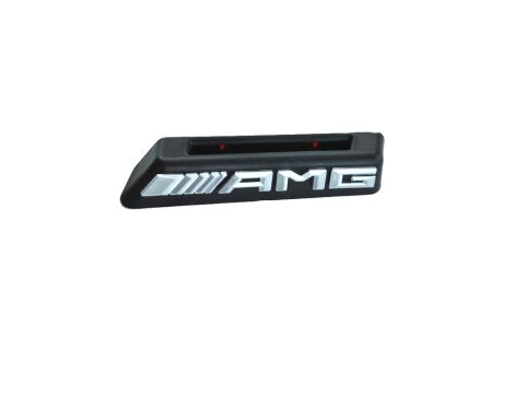 NEUE AMG LOGO ABZEICHEN Grill Kühlergrill EMBLEM MERCEDES W205 C63 W212 W117 C117 CLA45 A45 HAJP0243 - 4