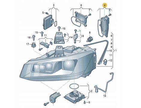 NEU OE VALEO LED MODUL DRL TAGFAHRLICHT RECHTS BLINKER AUDI Q2 81A998474 - 3