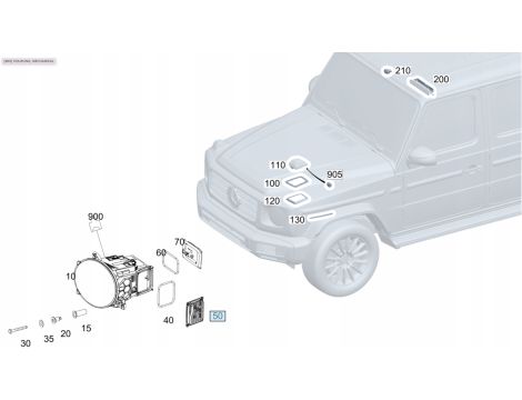 NEU OE LED TREIBER MODUL MERCEDES W213 E-KLASSE GLE GLS W167 W238 W290 W257 W463 MAYBACH 600 A2139000737 - 3