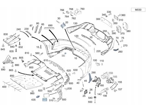 NEU OE RADAR ASSISTENT HINTEN SENSOR MERCEDES AMG GT GT C GT S GT R COUPE W190 A190 C190 A0009051609 - 3